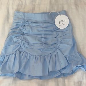 Princess Polly Blue Ruffle Skort